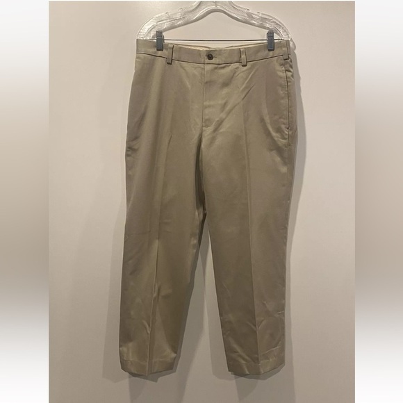 Brooks Brothers Clark Advantage Chino  Mens Khaki Chinos Pants 34X30 (1392) - Picture 4 of 8